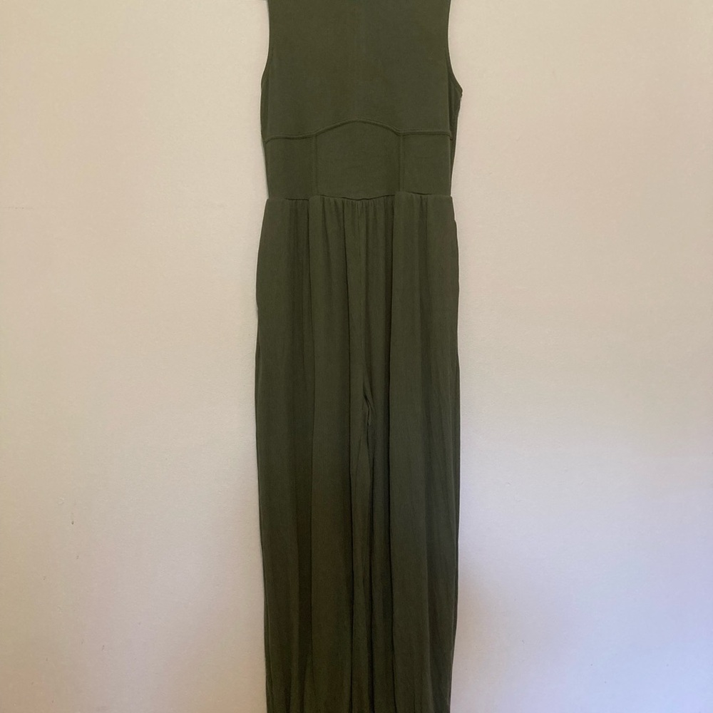 Cider Olive Green Jumpsuit